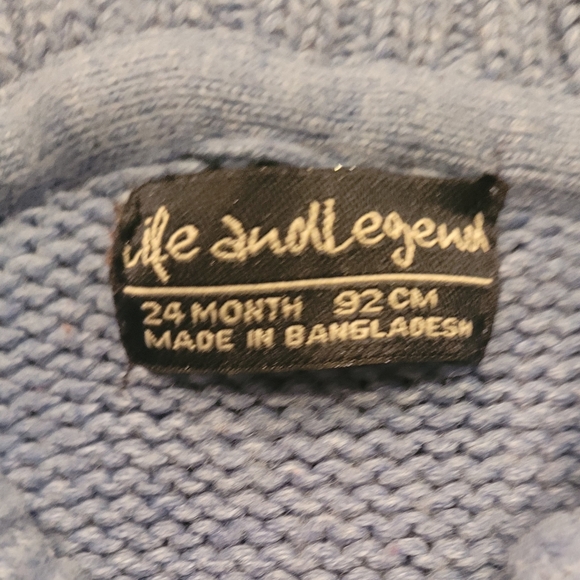 Life and Legend Kids 24M Knit Sleeveless Sweater - Picture 3 of 3